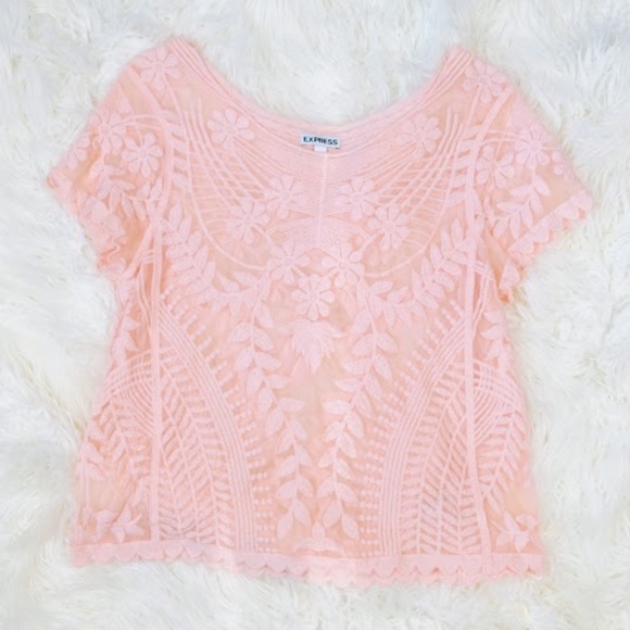 Express Tops - Express Lace Floral Top